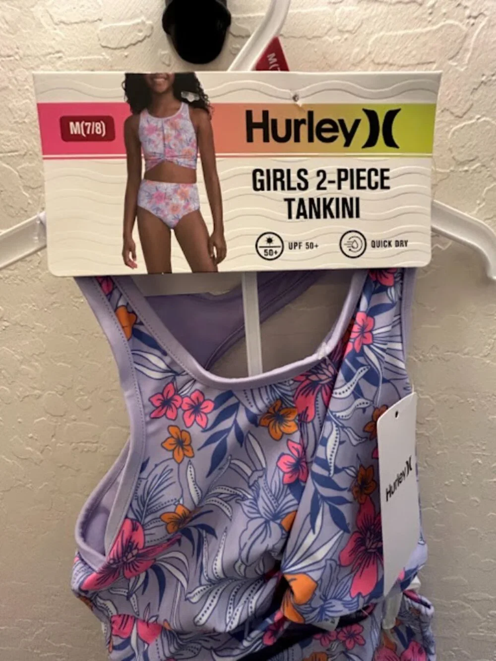 New! Hurley Girls 2-Piece Tankini - fun and sylish!